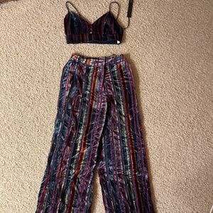 NWT House of Harlow 1960 Revolve Mona Pants Set Size Small